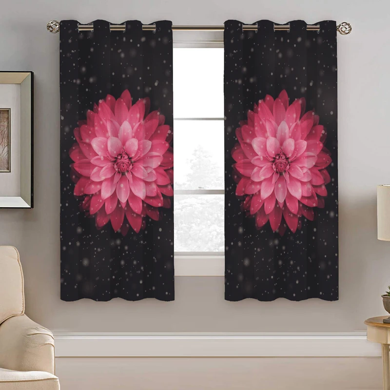 پرده نیروانا طرح گل مدل هازان کد 8538 سایز 140×200 سانتی متر