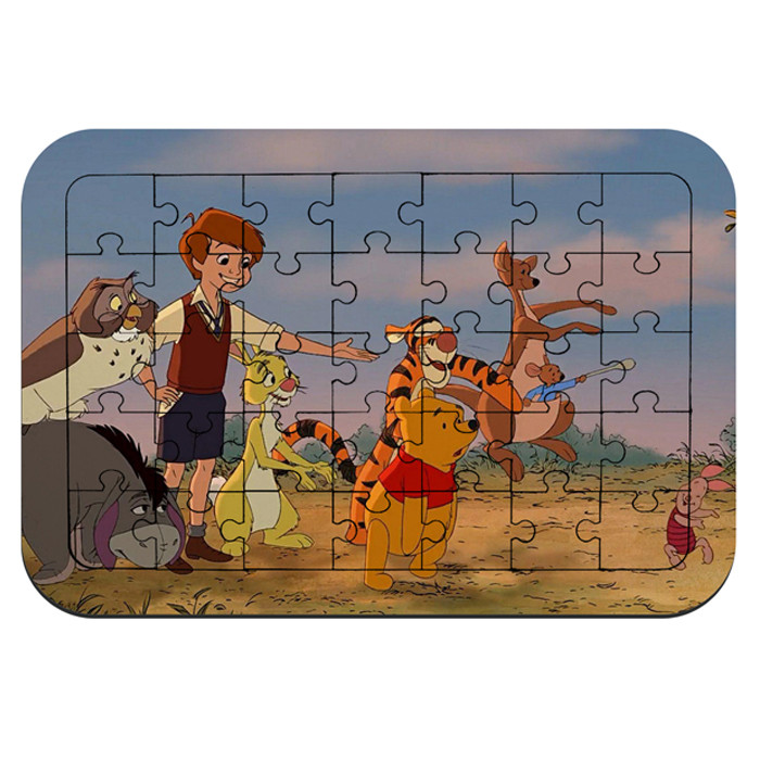  پازل 35 تکه طرح وینی د پو ، کریستوفر رابین و دوستان مدل NI1594 