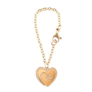 آویز ساعت زنانه  طرح قلب کد 675