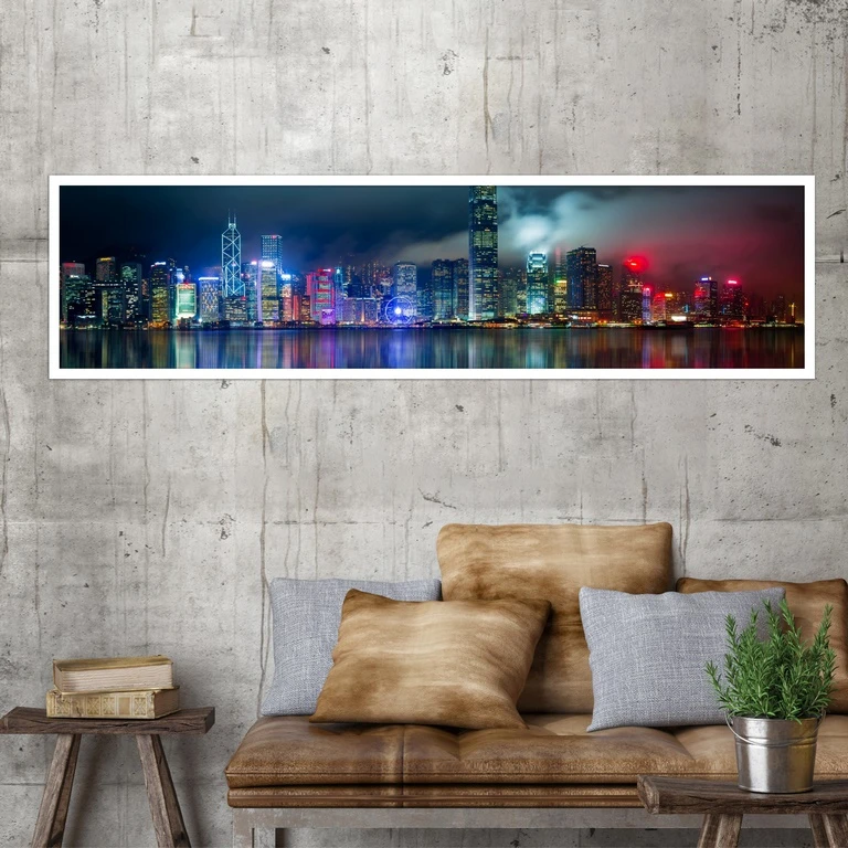 تابلو بکلیت طرح منظره شهر مدل کشیده W-7457