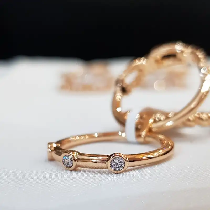 انگشتر زنانه ژوپینگ مدل پورتوفینو سه حلقه کد xp2291