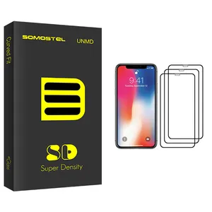 Somastel Sd Glass Screen Protector For Apple iPhone X Pack Of 3