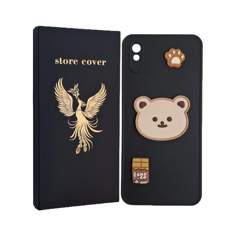 کاور استور کاور طرح عروسک برجسته مدل 9a مناسب برای گوشی موبایل شیائومی Redmi 9A