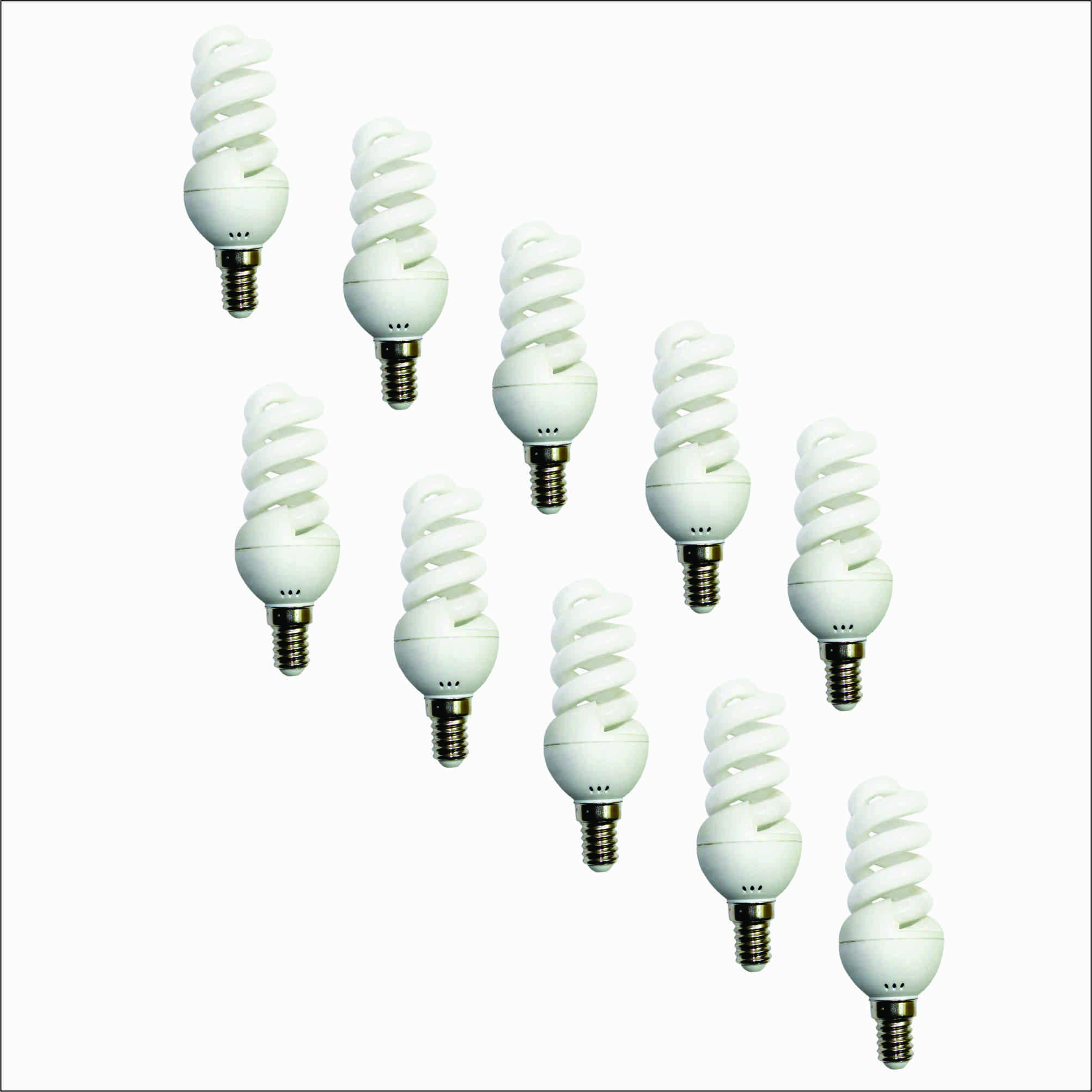 لامپ کم مصرف 9 وات پارس نوین مدل P-C-13 پایه E14 بسته 10 عددی