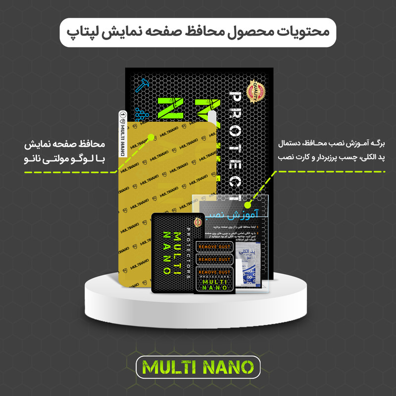 محافظ صفحه نمایش شفاف مولتی نانو مدل X-S1N مناسب برای لپ تاپ لنوو LOQ 15IAX9 15.6 inch 2024