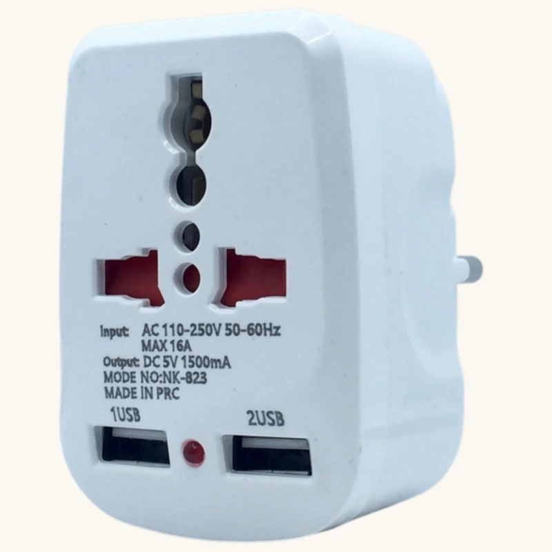 مبدل برق مدل 2USB-1500MA