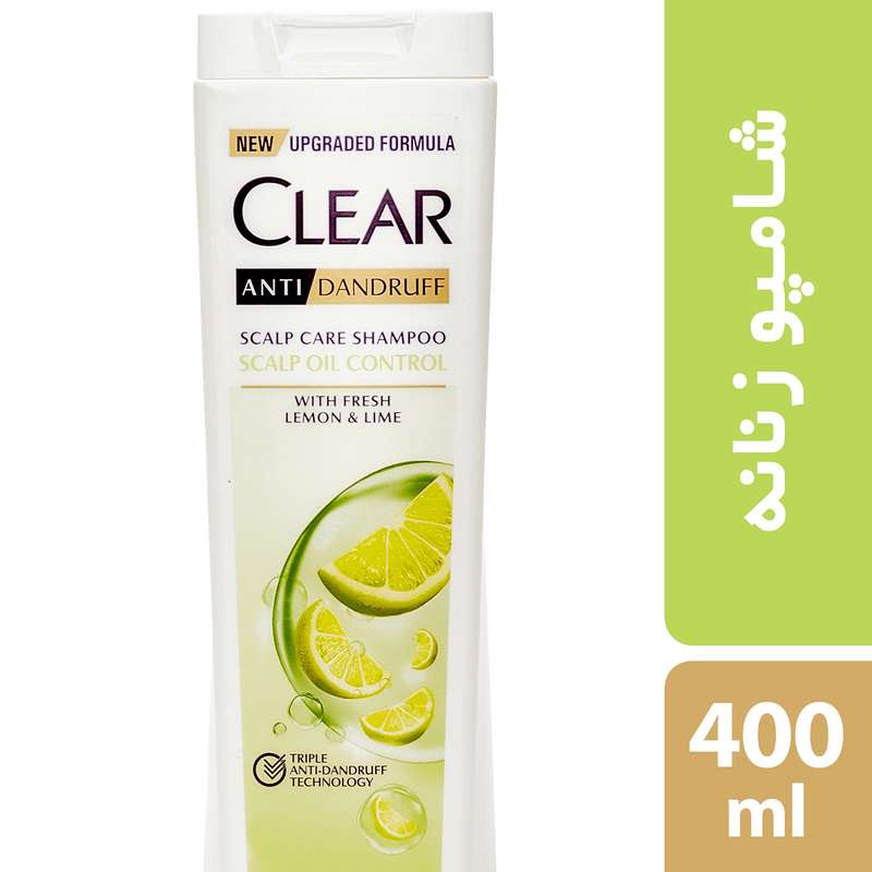 شامپو ضد شوره بانوان مخصوص موهای چرب کلییر مدل Scalp Oil Control حجم 400 میلی لیتر