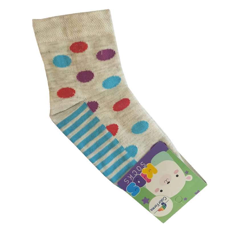 جوراب دخترانه کالر فورمز مدل توپی کد T03