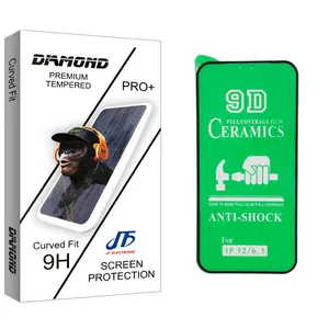 JF Diamond glass Screen Protector For Apple اپل iphone 12 pro