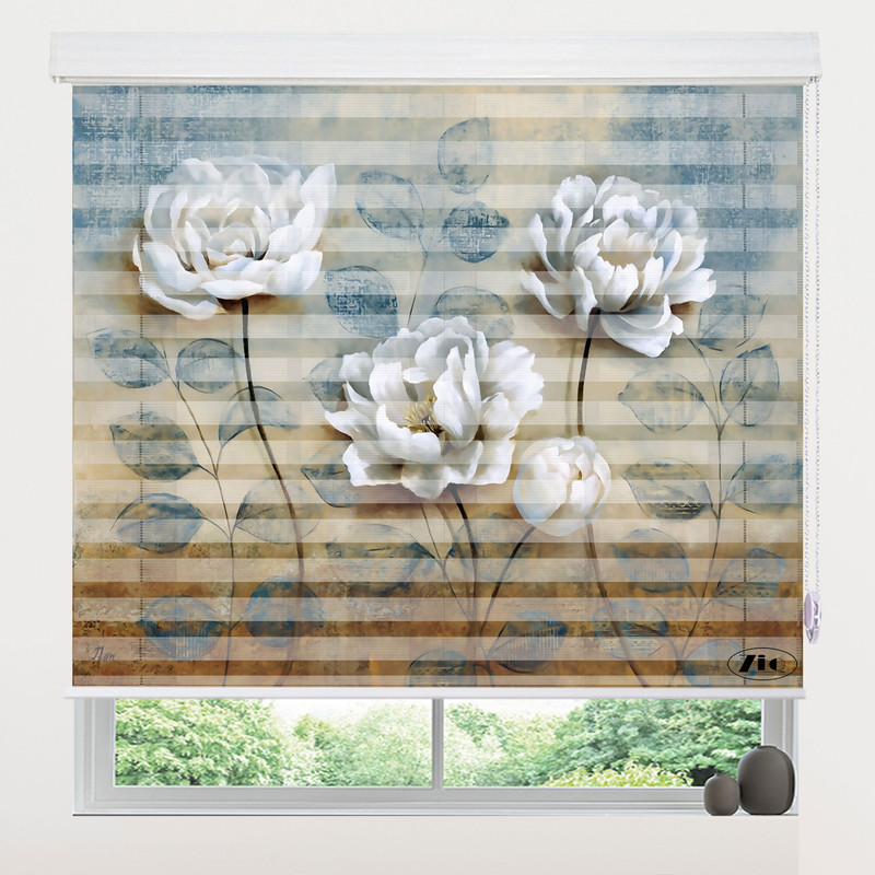 پرده زبرا زیو مدل 3D-1120 سایز 150x150 سانتی متر
