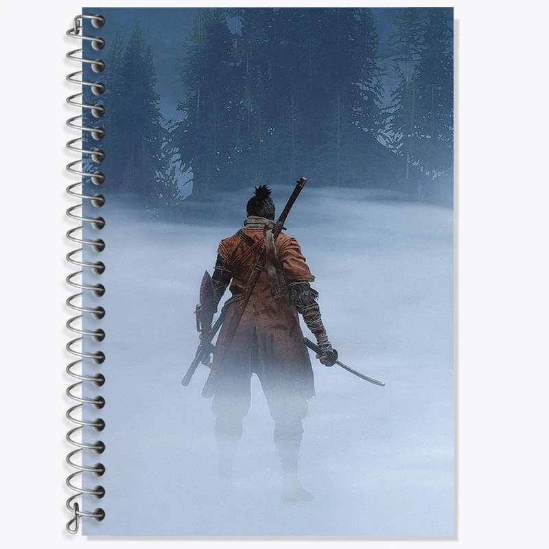 دفتر زبان 50 برگ خندالو مدل سه خط طرح وولف سیکرو کد 30535