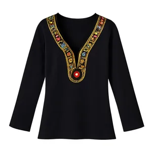 بلوز آستین بلند یقه هفت زنانه مدل 1940