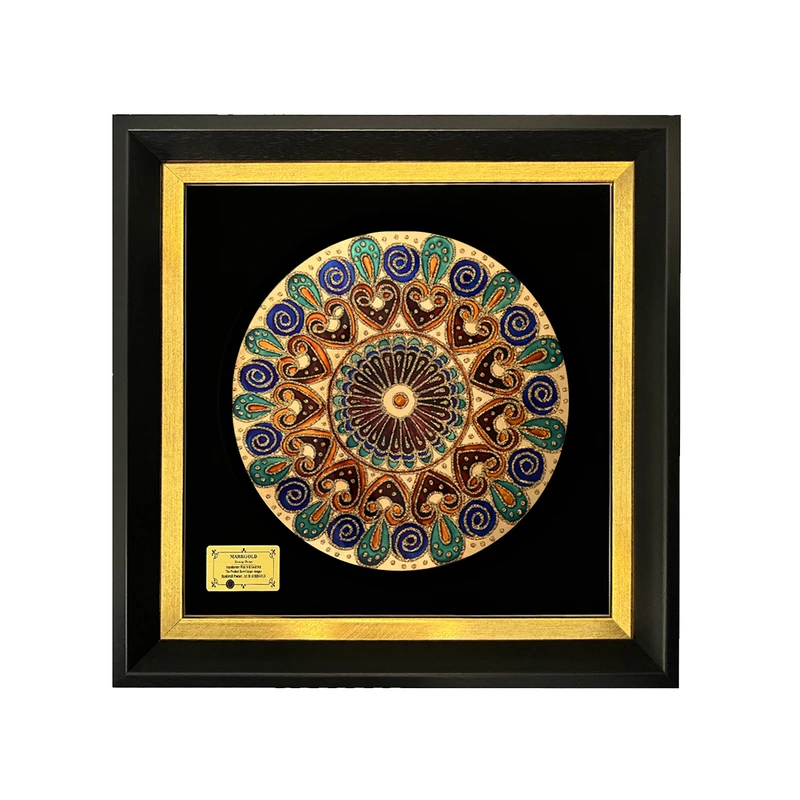 تابلو طلا کوب مارک گلد طرح ماهک کد T3411