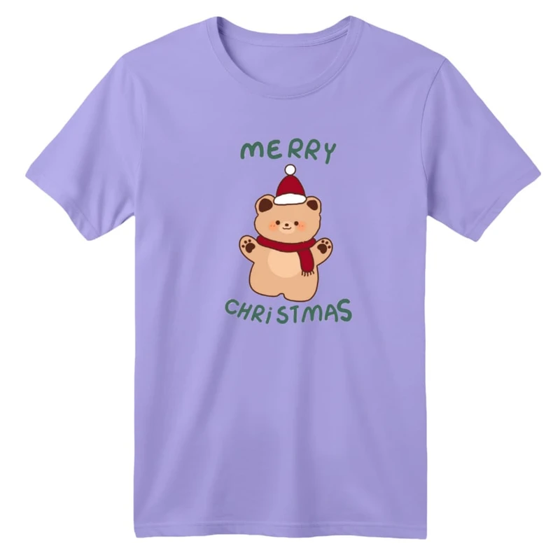 تی شرت آستین کوتاه بچگانه مدل خرس کریسمس کد 2