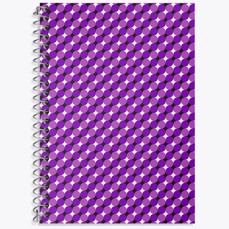 دفتر زبان 50 برگ خندالو مدل سه خط طرح پترن نقطه کد N5449