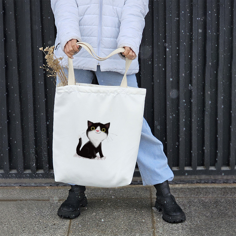 ساک خرید خندالو مدل گربه (Cat) کد H1694