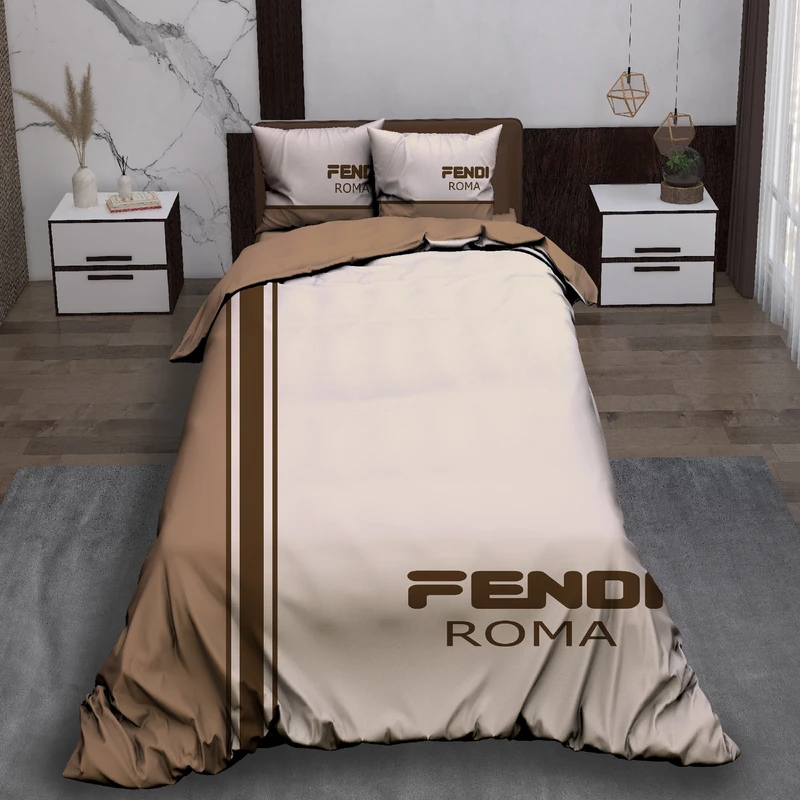 سرویس روتختی مدل فندی کد 0543 یک نفره 5 تکه