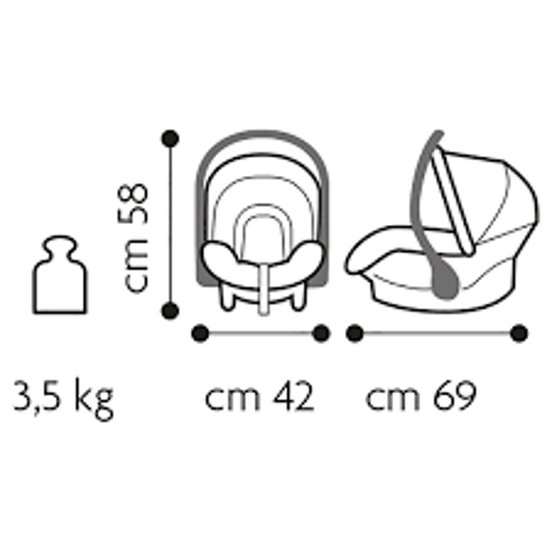 صندلی خودرو کودک بروی مدل Smart Silverline 545