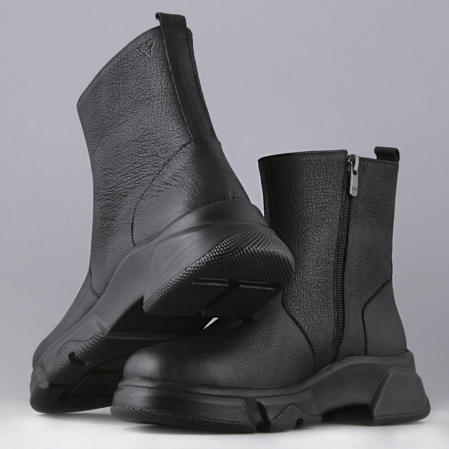 نیم بوت زنانه چرم یلسان مدل آنالی کد MSK-ANL-612-GN