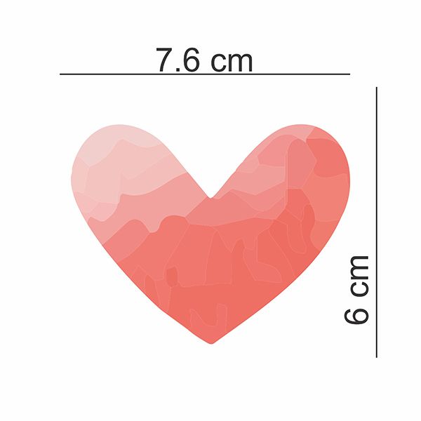 استیکر دیواری کودک راتیانا مدل Colorful Hearts بسته 112 عددی -  - 3