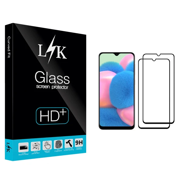 محافظ صفحه نمایش ال کی مدل +HD مناسب برای گوشی موبایل سامسونگ Galaxy A30s بسته دو عددی
