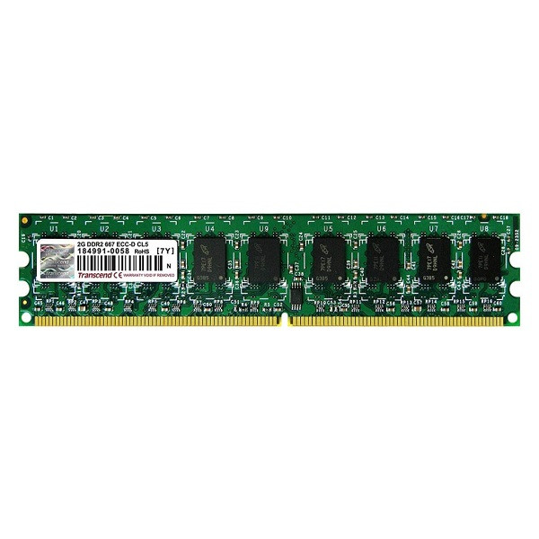 رم دسکتاپ DDR2 تک کاناله 667 مگاهرتز CL5 ترنسند مدل PC2-5300 ظرفیت 2 گیگابایت