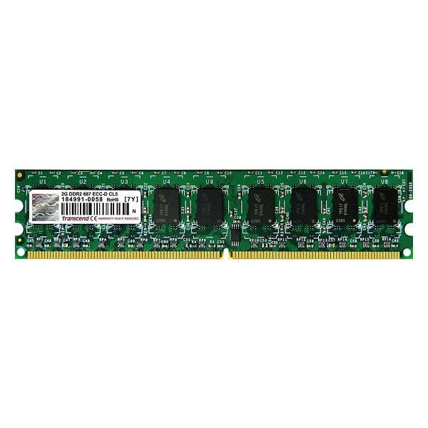 رم دسکتاپ DDR2 تک کاناله 800 مگاهرتز CL6 ترنسند مدل PC2-6400U ظرفیت 2 گیگابایت