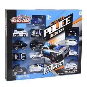ماشین بازی مدل پلیس SIX-SIX-ZERO کد A143-660 مجموعه 13 عددی