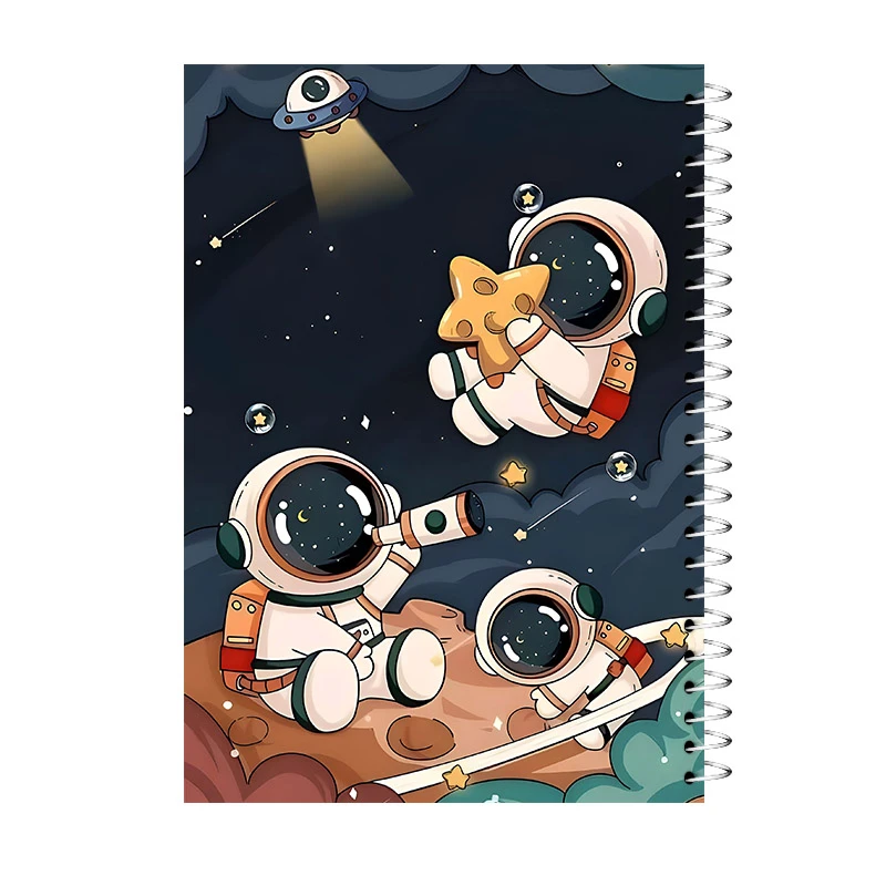 دفتر مشق 60 برگ آی چاپ مدل فضانورد و ستاره کد 958