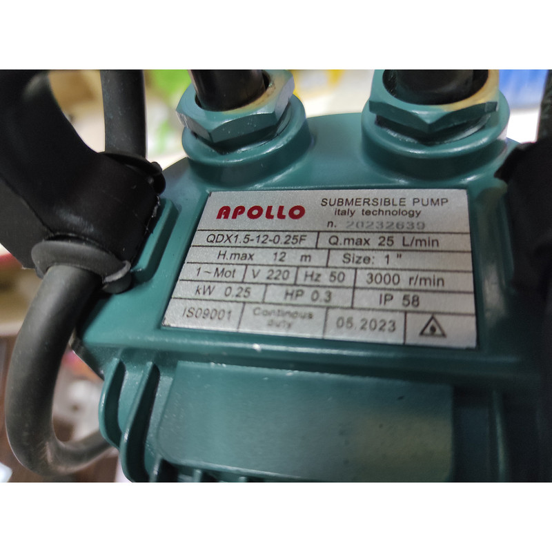 پمپ کف کش آپولو مدل SMT-APOLLO-12M--1inch