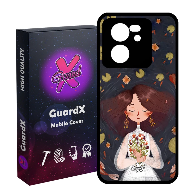 کاور گارد ایکس طرح دختر مدل Glass10326 مناسب برای گوشی موبایل شیائومی 13T/13T Pro/Redmi K60 Ultra