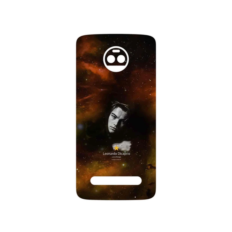 برچسب پوششی ماهوت مدل Leonardo Dicaprio مناسب برای گوشی موبایل موتورولا Moto Z2 Force