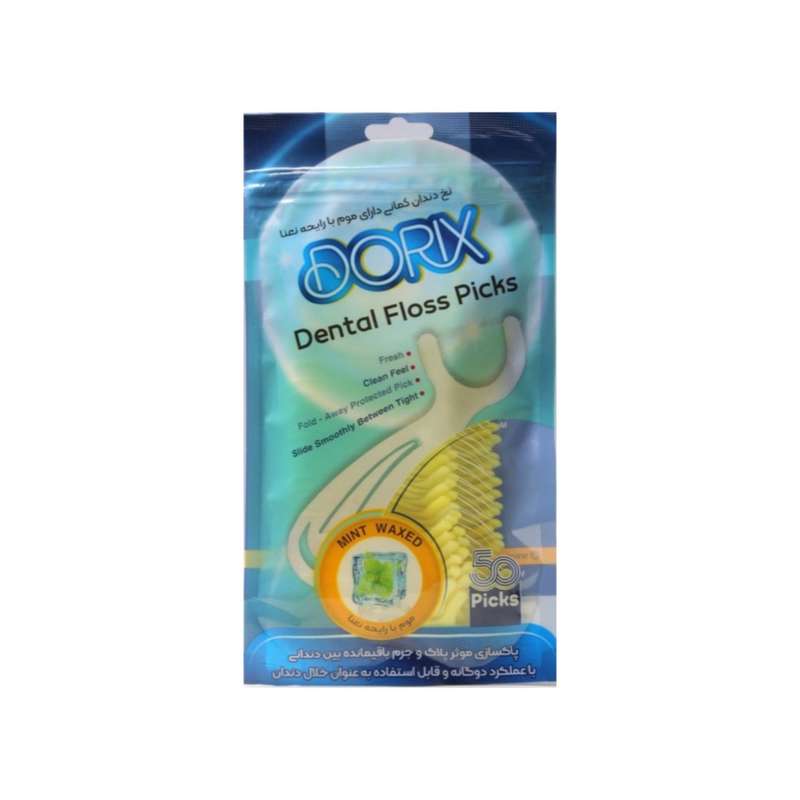 نخ دندان دوریکس مدل کمانی ساده کد B101 بسته 50 عددی