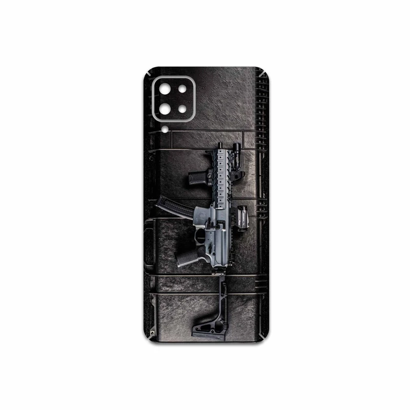 برچسب پوششی ماهوت مدل Gun مناسب برای گوشی موبایل سامسونگ Galaxy A12 Nacho