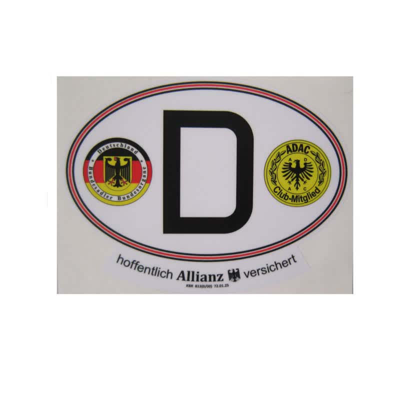  برچسب خودرو طرح D کد 1612