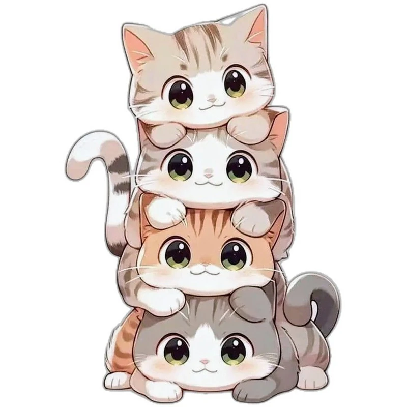 استیکر پارچه و لباس طرح گربه مدل دی تی اف کد 121