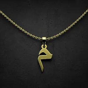 گردنبند طلا 18 عیار زنانه مدوپد مدل حرف م کد I2-1-1092
