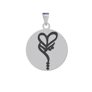 آویز گردنبند زنانه و مردانه هایکا مدل کلمه هیچ کد z.jh 257