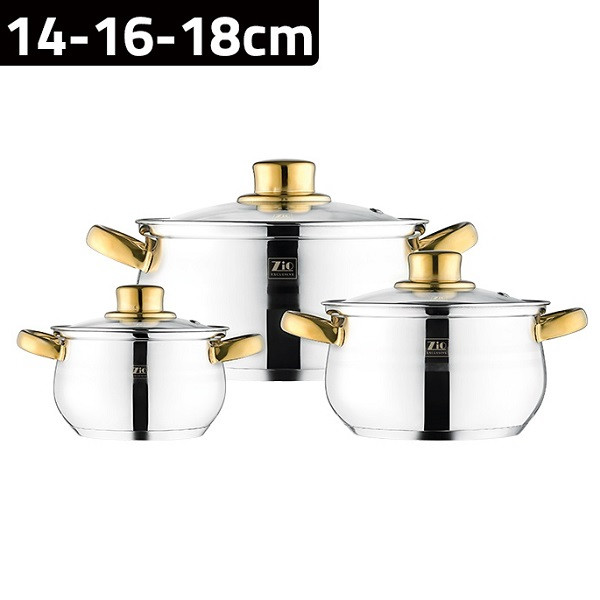 سرویس قابلمه شش پارچه زیو مدل Z-1118