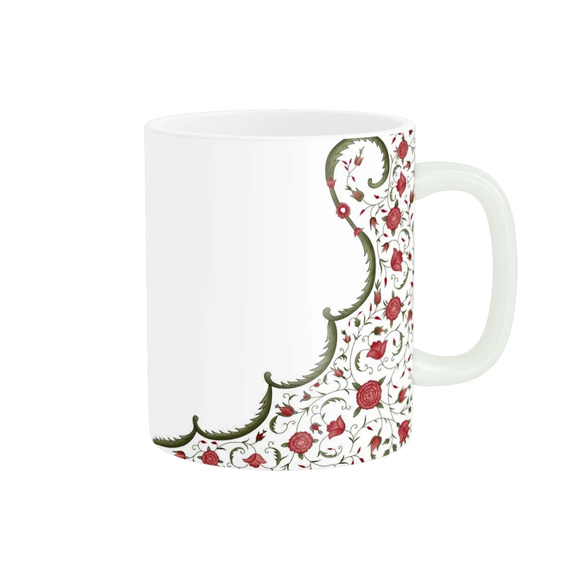 ماگ پاد آفرین مدل گل سنتی کد 136