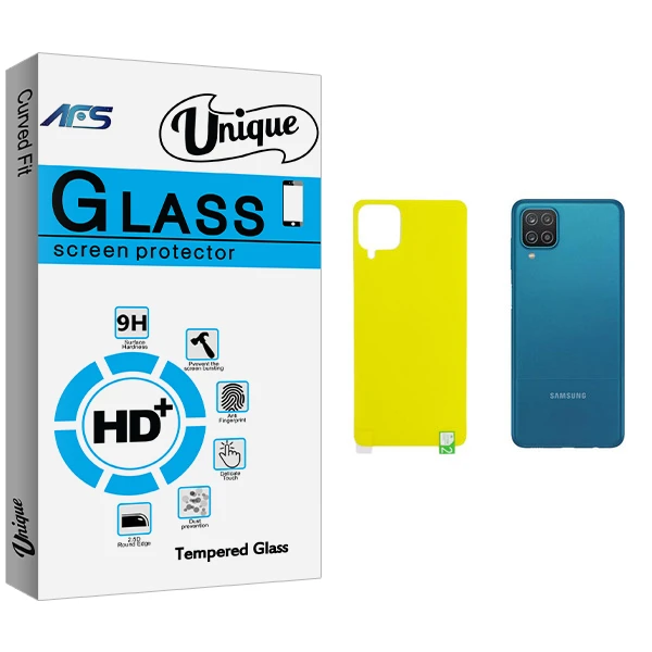 محافظ پشت گوشی ای اف اس مدل Unique Glass مناسب برای گوشی موبایل سامسونگ Galaxy A12