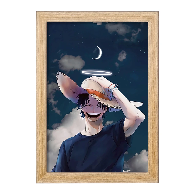 تابلو خندالو مدل لوفی انیمه وان پیس One Piece  کد 17221