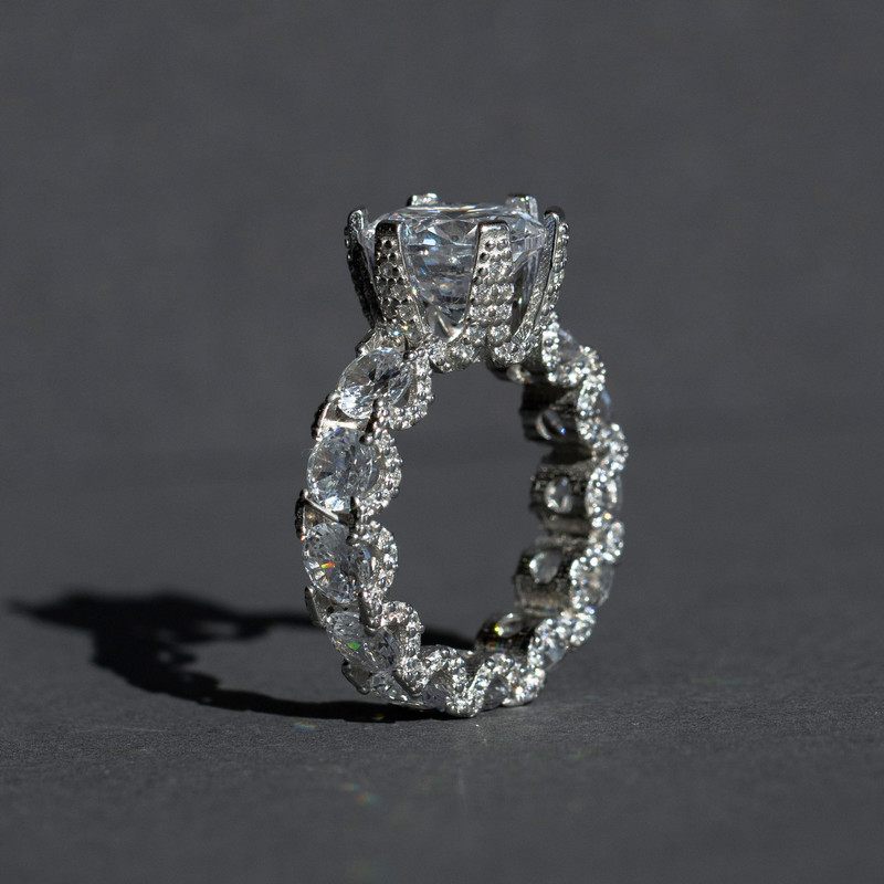 انگشتر نقره زنانه مدل 2051GTA