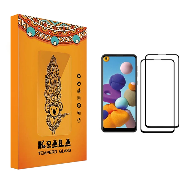 محافظ صفحه نمایش کوآلا مدل Fade مناسب برای گوشی موبایل سامسونگ Galaxy A21 بسته دو عددی