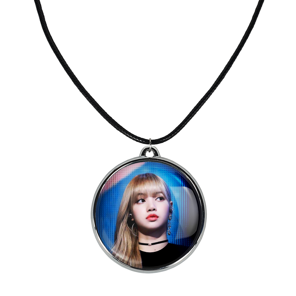 گردنبند خندالو مدل لیسا بلک پینک کد 1427914276