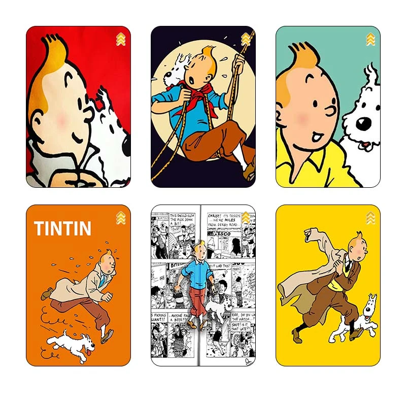 استيکر کارت کارنيکا طرح ماجراهای تن‌تن tin tin کد 22025 مجموعه 6 عددی