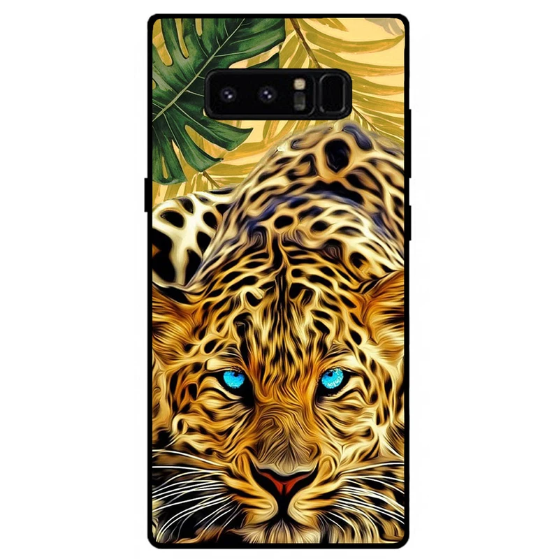 کاور مگافون طرح پلنگ مدل 7455 مناسب برای گوشی موبایل سامسونگ Galaxy Note 8         