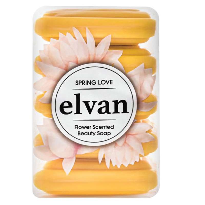 صابون شستشو الوان مدل spring love وزن 250 گرم بسته 5 عددی