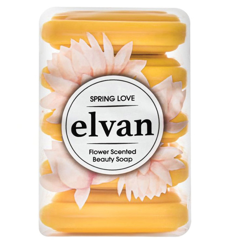صابون شستشو الوان مدل spring love وزن 250 گرم بسته 5 عددی