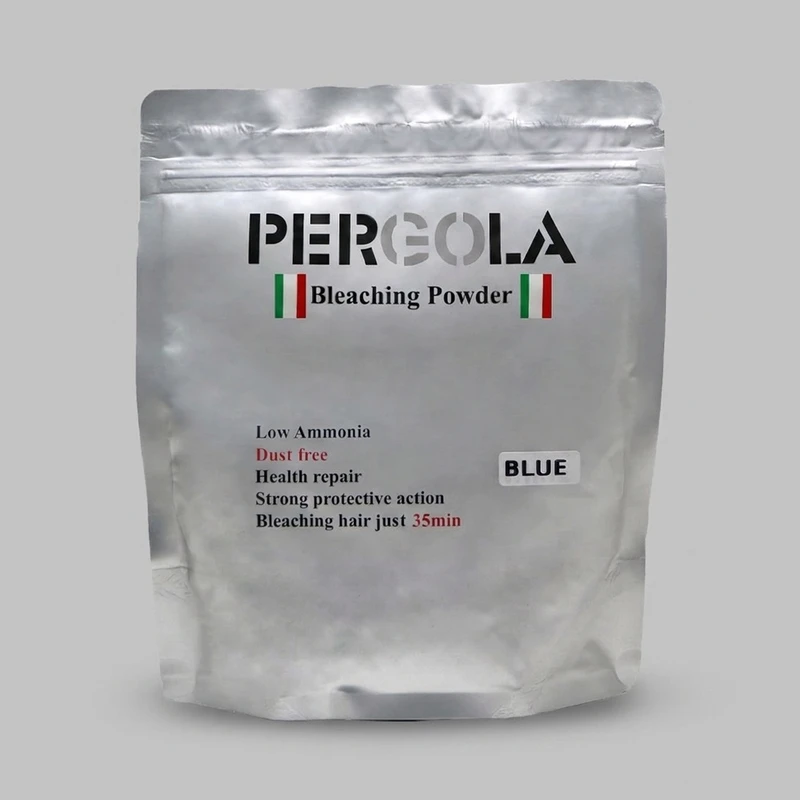 پودر دکلره پرگولا مدل LOW AMMONIA حجم 500 میلی لیتر رنگ آبی